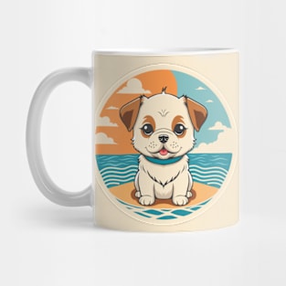 Cute Dog On Vacation Mug